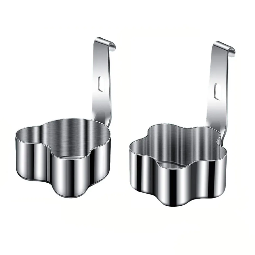2pcs Practical Stainless Steel Egg Poacher with Hook Nonstick Boiled Egg Mold Durable Steamed Egg Mold Hotpot 
2pcs Practical Stainless Steel Egg Poacher with Hook Nonstick Boiled Egg Mold Durable Steamed Egg Mold Hotpot