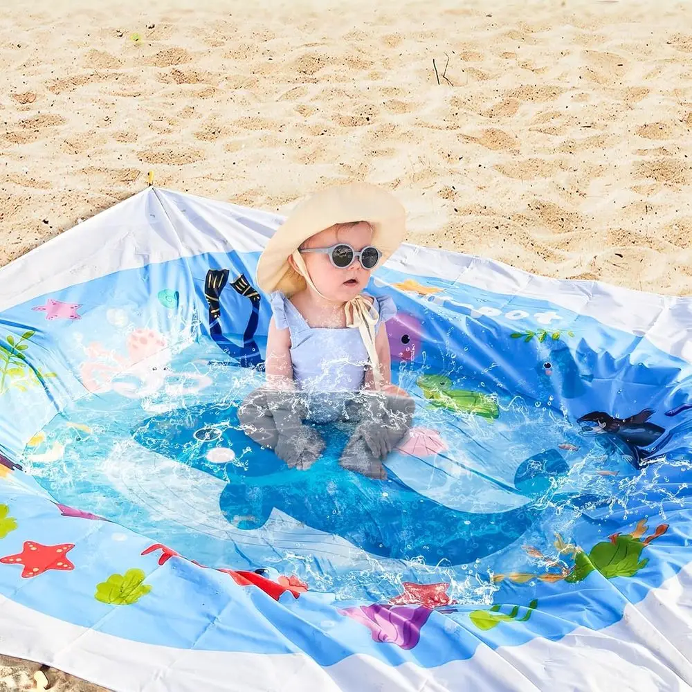 Waterproo Beach Baby Pool Kiddie Pool or Toddlers Beach Blanket Paddling Pool-Beach Toys or Inant Kids Boys and Girls
Waterproo Beach Baby Pool Kiddie Pool or Toddlers Beach Blanket Paddling Pool-Beach Toys or Inant Kids Boys and Girls