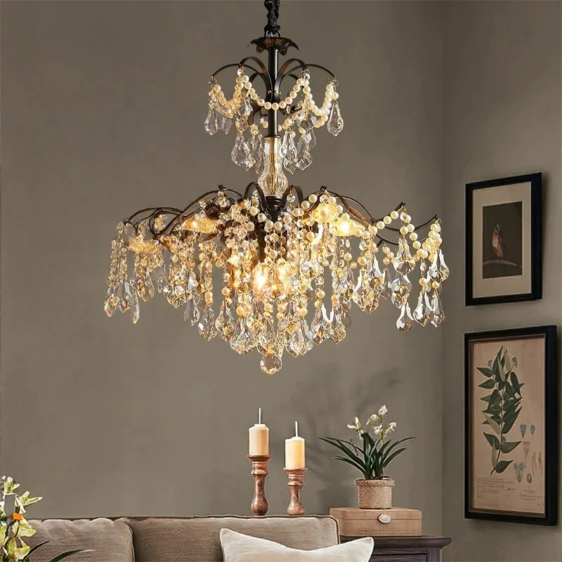 Nordic Crystal Chandelier Living Dining Room Bedroom Led Pendant Lamp Home Deco Indoor Lighting Hanging Light Fixture Decor
Nordic Crystal Chandelier Living Dining Room Bedroom Led Pendant Lamp Home Deco Indoor Lighting Hanging Light Fixture Decor