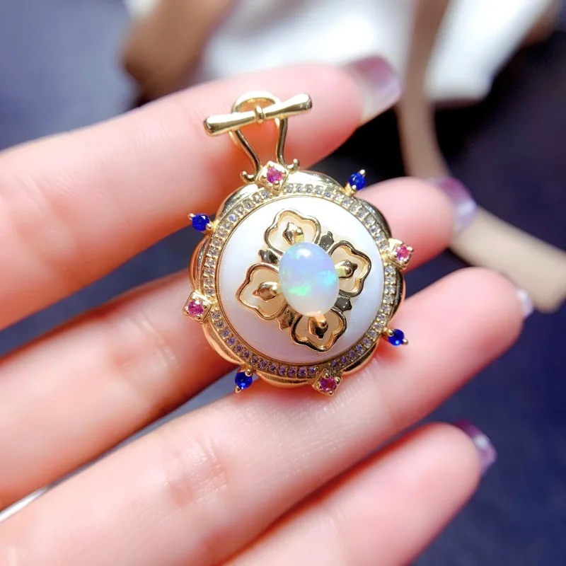 925 Sterling Silver Natural Opal Pendant Fine Jewelry Luxury Jewelry Designer Engagement Necklaces for Women 6*8mm Gemstone
925 Sterling Silver Natural Opal Pendant Fine Jewelry Luxury Jewelry Designer Engagement Necklaces for Women 6*8mm Gemstone
