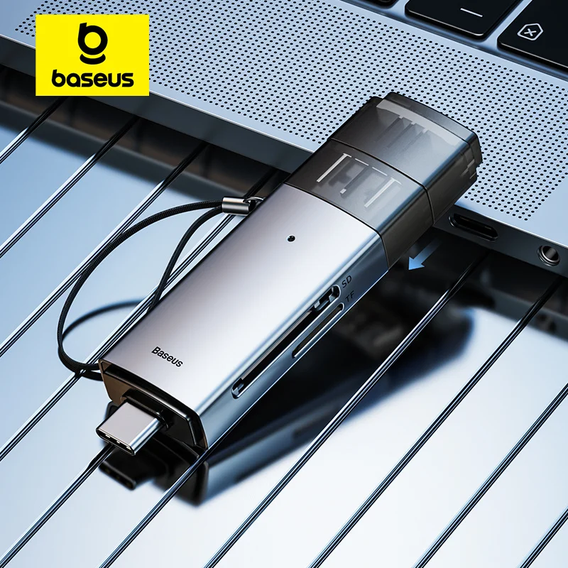 Устройство для чтения карт памяти Baseus USB C и USB3.0 на SD Micro SD, TF, 104 Мб/с
Устройство для чтения карт памяти Baseus USB C и USB3.0 на SD Micro SD, TF, 104 Мб/с