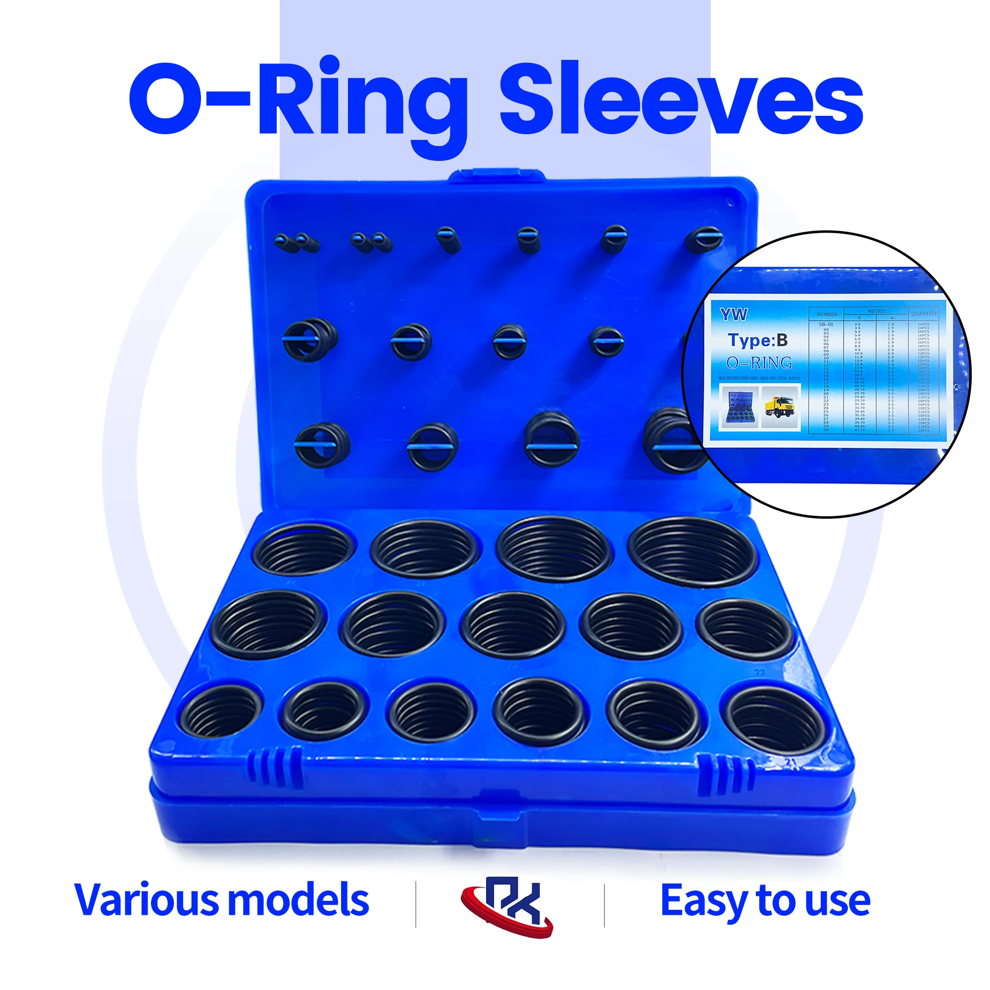 363Pcs 30-Size Metric O-Ring Set Nitrile Rubber Seals O-Ring Gaskets Suitable for Faucets Professional Plumbing
363Pcs 30-Size Metric O-Ring Set Nitrile Rubber Seals O-Ring Gaskets Suitable for Faucets Professional Plumbing