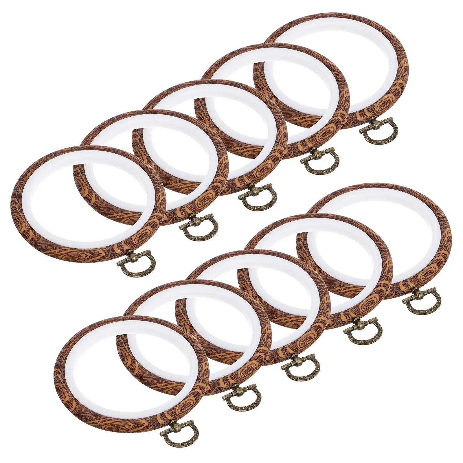 10Pcs Embroidery Hoops Round Plastic and Metal Frame for Cross Stitch DIY Needlework Craft Display Portable Sturdy Textured
10Pcs Embroidery Hoops Round Plastic and Metal Frame for Cross Stitch DIY Needlework Craft Display Portable Sturdy Textured
