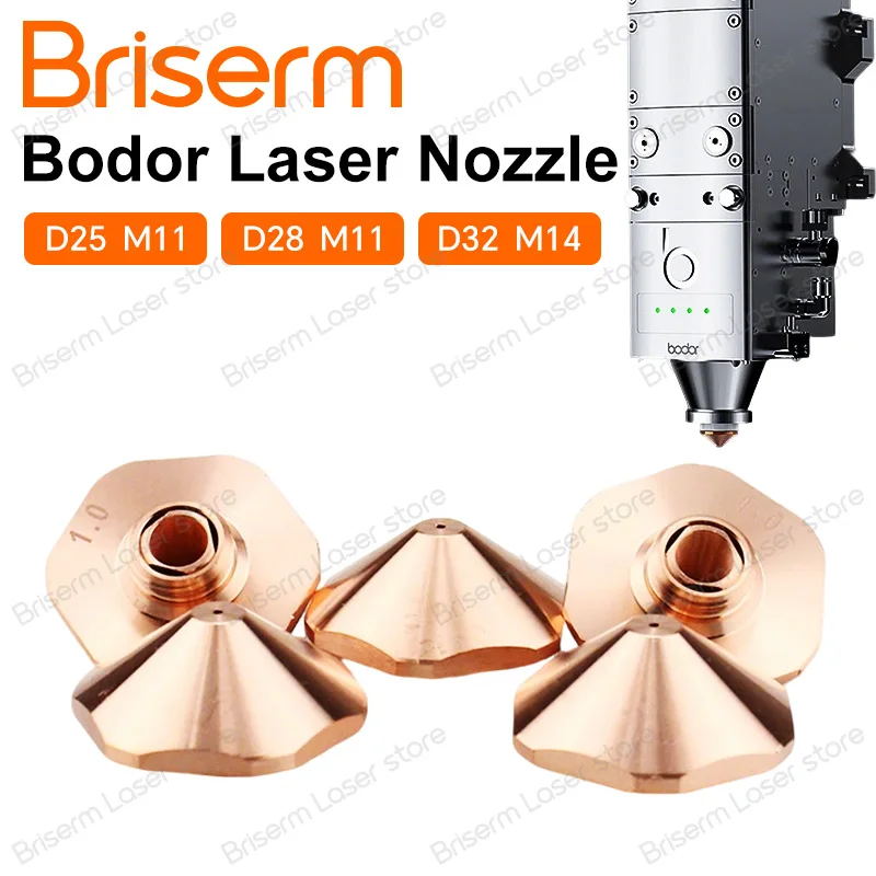 Bodor Nozzle D25 D28 D32 M11 M14 Laser Cutting Nozzle Single Double Caliber 1.2 1.4 1.5 1.8 2.0 Bodor Laser Head Parts
Bodor Nozzle D25 D28 D32 M11 M14 Laser Cutting Nozzle Single Double Caliber 1.2 1.4 1.5 1.8 2.0 Bodor Laser Head Parts