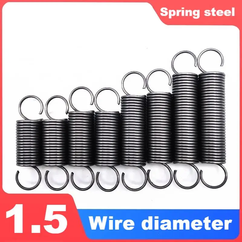 Spring steel tension spring Single hook open hook,Wire Dia1.5mm,Outer Dia11/13/15mm,Length45-300mm.
Spring steel tension spring Single hook open hook,Wire Dia1.5mm,Outer Dia11/13/15mm,Length45-300mm.