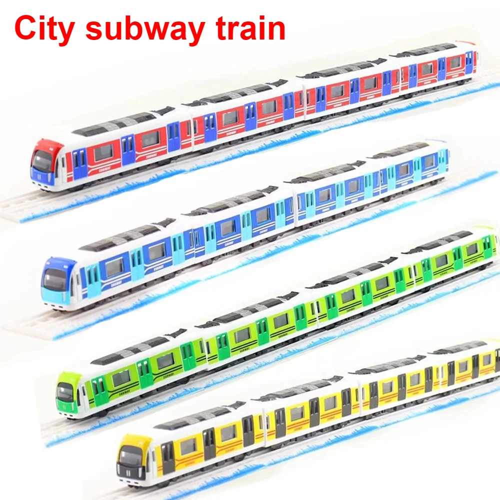 Модель поезда, городской поезд метро, модель из сплава, поезд метро, магнитная гусеница, несколько вариантов с треком, игрушка для мальчика в подарок 
Модель поезда, городской поезд метро, модель из сплава, поезд метро, магнитная гусеница, несколько вариантов с треком, игрушка для мальчика в подарок