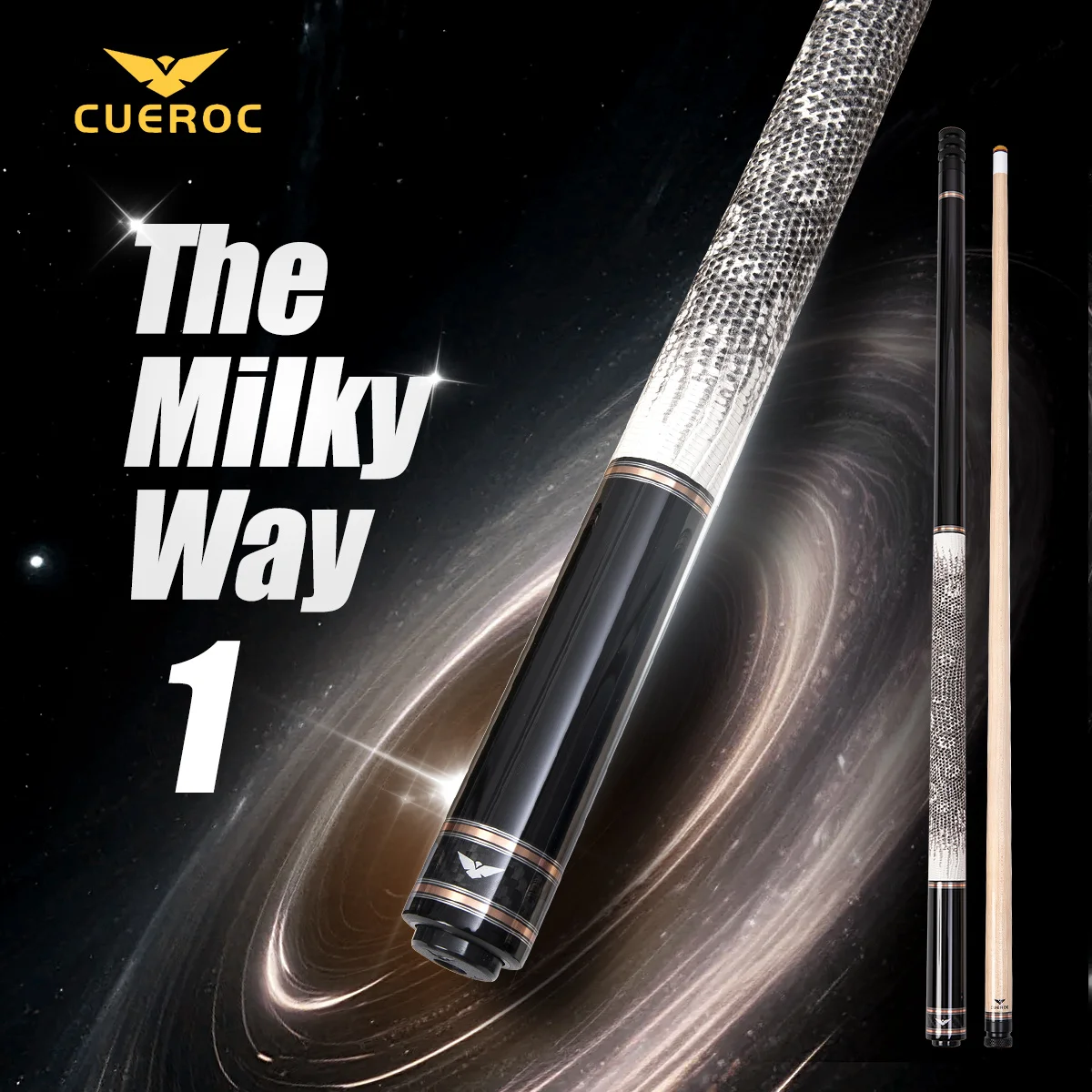 CUEROC Galaxy Series Premium Carbon Fiber Billiards Cue 12.5mm Tip Split Design Pool Cue Set Suitable For any Occasion
CUEROC Galaxy Series Premium Carbon Fiber Billiards Cue 12.5mm Tip Split Design Pool Cue Set Suitable For any Occasion