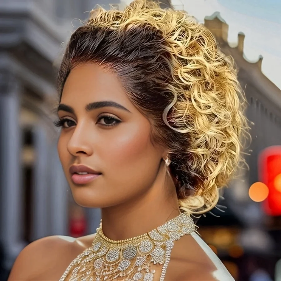 Human Hair Pixie Cut Wig with 13X1 T Part Lace Front Short Curly 180% Density Elegant Style for Women Daily Use
Human Hair Pixie Cut Wig with 13X1 T Part Lace Front Short Curly 180% Density Elegant Style for Women Daily Use