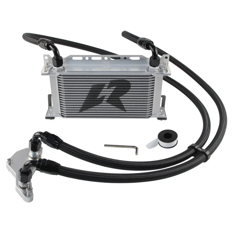 Aluminum AN10 19 Row Oil Cooler Kit Thermostat Adapter For BMW N54/N55 335i(s) 335xi 535(x)i 740(L)i X6 Z4 Black/Silver
Aluminum AN10 19 Row Oil Cooler Kit Thermostat Adapter For BMW N54/N55 335i(s) 335xi 535(x)i 740(L)i X6 Z4 Black/Silver