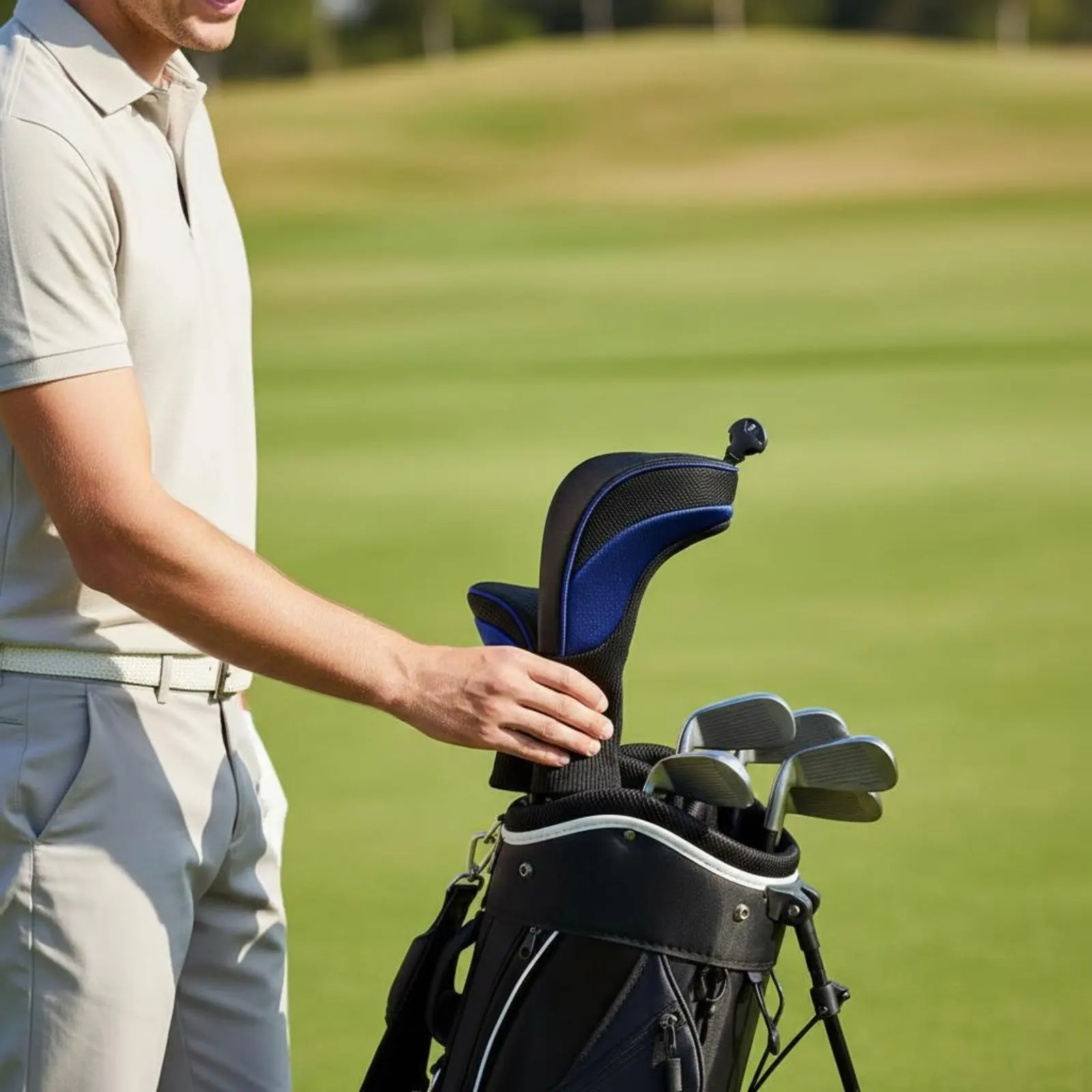 Driver Headcover Soft and Thick Sport Club Headcover Interchangeable Number Tags Dustproof for Golfers
Driver Headcover Soft and Thick Sport Club Headcover Interchangeable Number Tags Dustproof for Golfers