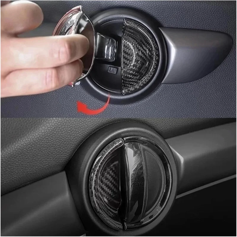 Inner Pull Handle Sticker For Mini Cooper F56 Real Carbon Fiber Car Interior Door Handle Cover
Inner Pull Handle Sticker For Mini Cooper F56 Real Carbon Fiber Car Interior Door Handle Cover