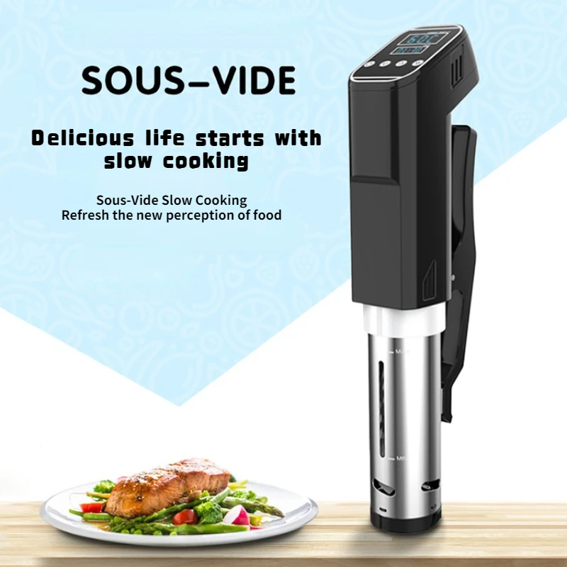 1200W Sous Vide Slow Cooker Vacuum Food Sous Vide Cooker Cooking Machine Sturdy Circulator Food Processor
1200W Sous Vide Slow Cooker Vacuum Food Sous Vide Cooker Cooking Machine Sturdy Circulator Food Processor
