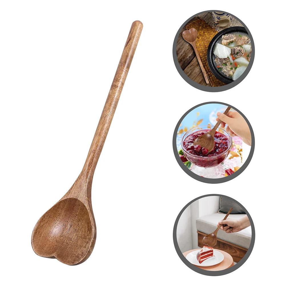 2pcs Heart Shaped Wooden Long Handle Mixing Spoon For Soup Salad Honey Stirring Carved Kitchen Utensils Dessert Spoon Wood
2pcs Heart Shaped Wooden Long Handle Mixing Spoon For Soup Salad Honey Stirring Carved Kitchen Utensils Dessert Spoon Wood