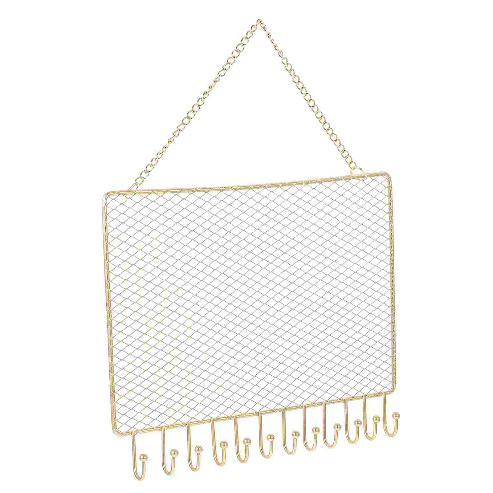 Wall Jewelry Rack Coat Hanger Hanging Holder Mesh Ornaments Bracket Earring Iron Wall-mounted
Wall Jewelry Rack Coat Hanger Hanging Holder Mesh Ornaments Bracket Earring Iron Wall-mounted