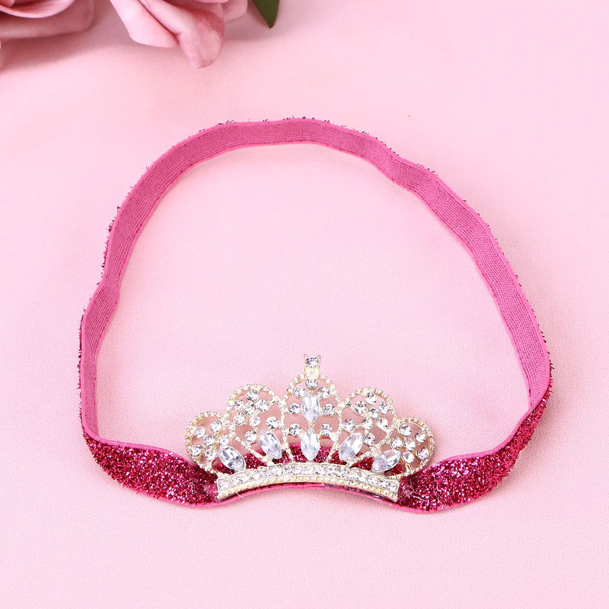 Головной убор с повязкой для волос в виде короны со стразами на первый день рождения 
Головной убор с повязкой для волос в виде короны со стразами на первый день рождения