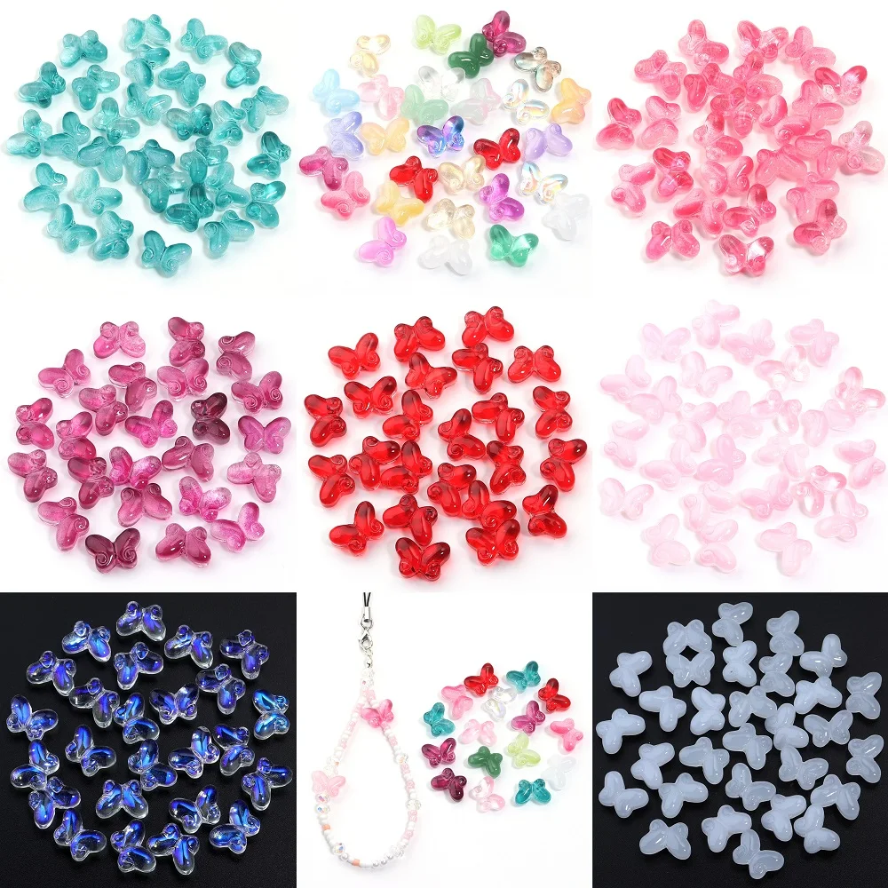 50pcs Lampwork Glazed Beads Mix Color Butterfly Shapes Czech Glass Loose Bead for Ornament Making DIY Beaded Crafts Supplies
50pcs Lampwork Glazed Beads Mix Color Butterfly Shapes Czech Glass Loose Bead for Ornament Making DIY Beaded Crafts Supplies