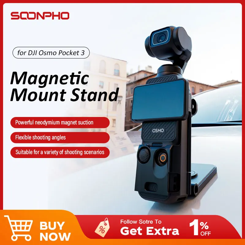 SOONPHO DJI Pocket3 Magnetic Bracket Base Car Suction Cup Multi functional OSMO Pocket Camera Desktop Fixed Base Car Suction Cup
SOONPHO DJI Pocket3 Magnetic Bracket Base Car Suction Cup Multi functional OSMO Pocket Camera Desktop Fixed Base Car Suction Cup
