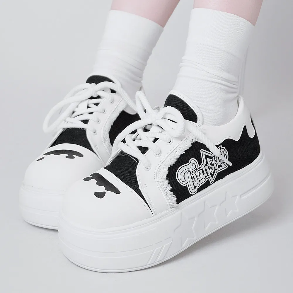 Sweet Lolita Girl Single Shoes Transfer Students Canvas Shoes Spring Deep Mouth Sponge Cake Shoes Lace Up Single Shoes Women
Sweet Lolita Girl Single Shoes Transfer Students Canvas Shoes Spring Deep Mouth Sponge Cake Shoes Lace Up Single Shoes Women