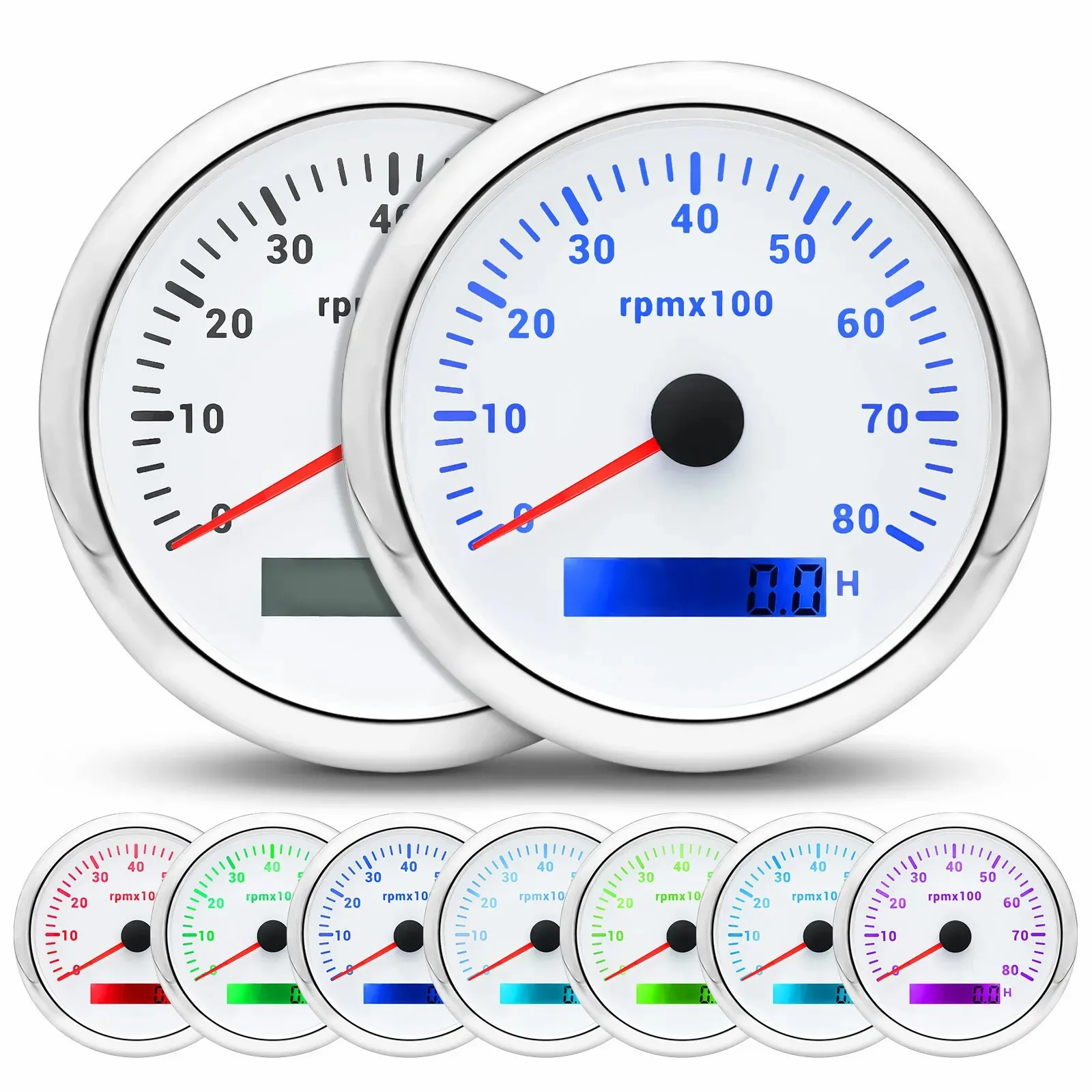 6 Gauge Set with Sensor 85mm GPS Speedometer 160MPH Tacho Gauge for Boat Car
6 Gauge Set with Sensor 85mm GPS Speedometer 160MPH Tacho Gauge for Boat Car