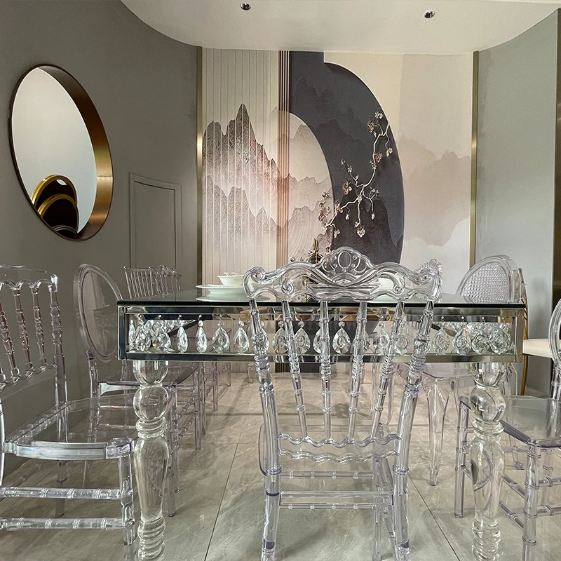 Stackable Hotel Events Plastic chair crystal Acrylic Transparent Wedding chair Resin Chiavari Chair
Stackable Hotel Events Plastic chair crystal Acrylic Transparent Wedding chair Resin Chiavari Chair