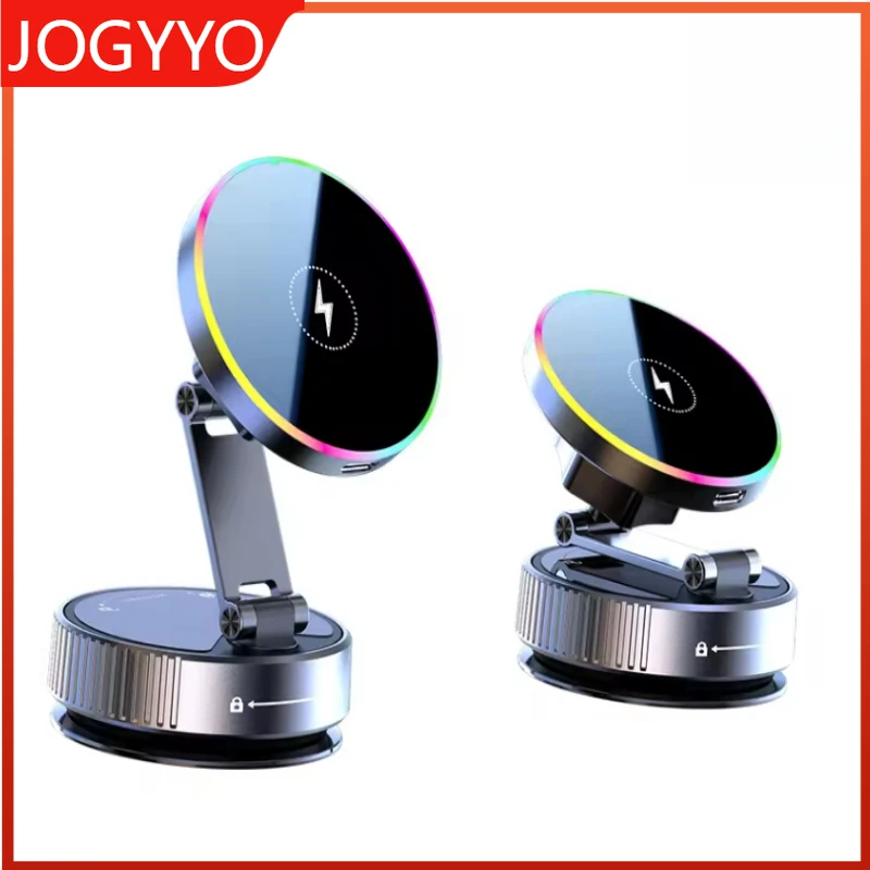 15W Vacuum Suction Magnetic Wireless Charger Car Phone Holder Mount 360 degree Rotatable Compatible with Smartphones for iPhone
15W Vacuum Suction Magnetic Wireless Charger Car Phone Holder Mount 360 degree Rotatable Compatible with Smartphones for iPhone
