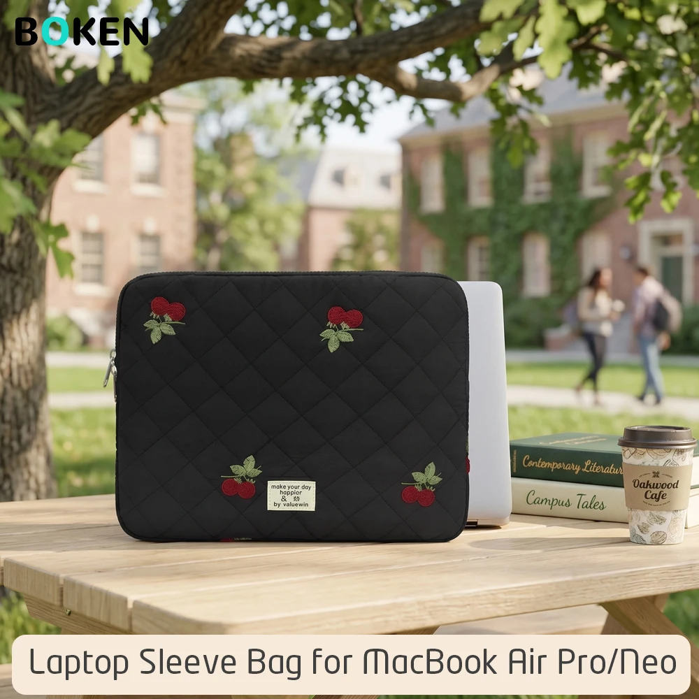 Embroidery Laptop Bag Case13 14 15 16Inch for MacBook Air/Pro Neo Lenovo Surface Dell Notebook Bag,Soft Plush Lining Laptop Case
Embroidery Laptop Bag Case13 14 15 16Inch for MacBook Air/Pro Neo Lenovo Surface Dell Notebook Bag,Soft Plush Lining Laptop Case