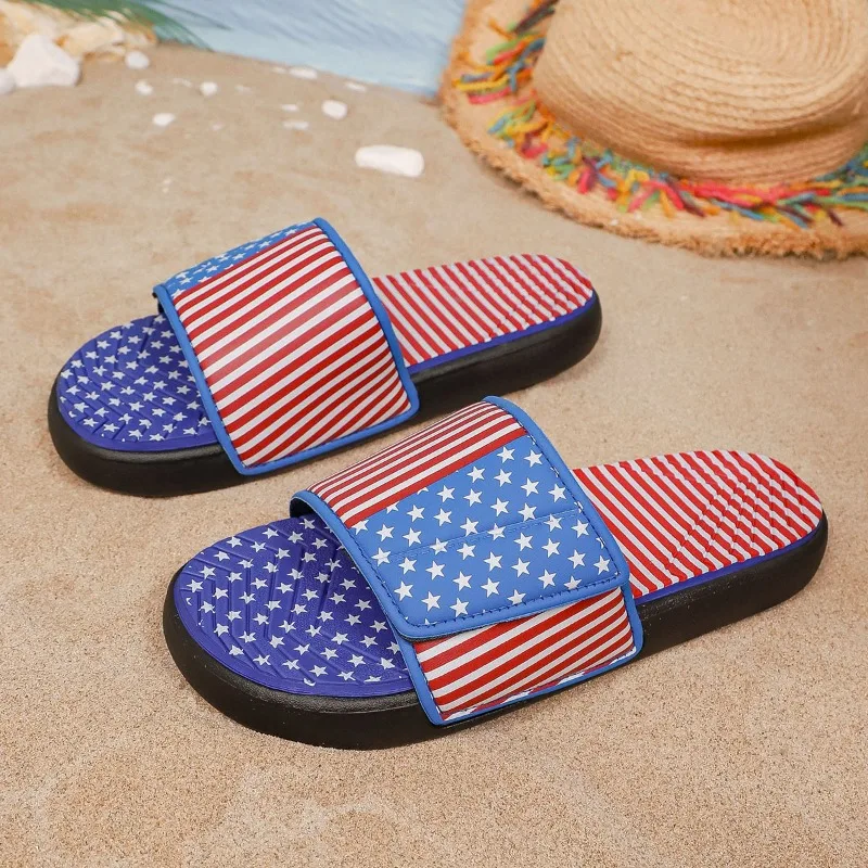 Mens Slippers Breathable Star Striped Memory Foam Indoor Comfortable Flip Flops Beach Sandals Outdoor 2026 New Summer Adjustable
Mens Slippers Breathable Star Striped Memory Foam Indoor Comfortable Flip Flops Beach Sandals Outdoor 2026 New Summer Adjustable