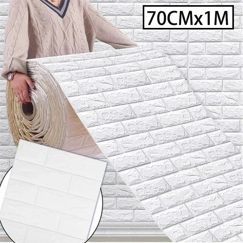 Self Adhesive Wallpaper Peel and Stick Decorative DIY Wall Art Wallpaper Retro Brick Pattern Wall Stickers Foam Base Waterproof
Self Adhesive Wallpaper Peel and Stick Decorative DIY Wall Art Wallpaper Retro Brick Pattern Wall Stickers Foam Base Waterproof