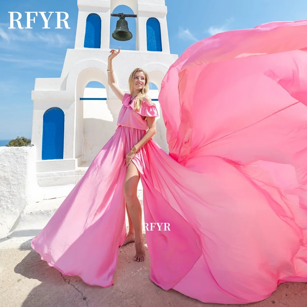 RFYR Off Shoulder Evening Dress Flying Dress High Slit Party Dresses Long Train Gala Dress for Women فساتين منا Customized
RFYR Off Shoulder Evening Dress Flying Dress High Slit Party Dresses Long Train Gala Dress for Women فساتين منا Customized