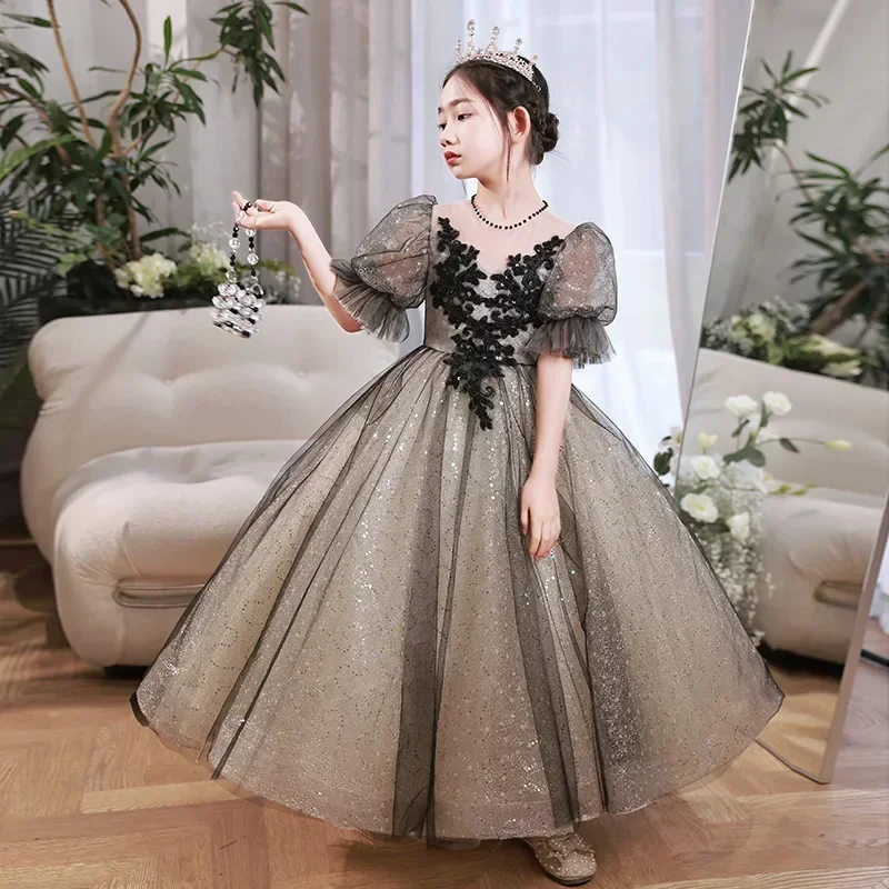Black Evening Dress 2024 Spring New Sweet Birthday Princess Dress Flower Girl Host Piano Performance Dress
Black Evening Dress 2024 Spring New Sweet Birthday Princess Dress Flower Girl Host Piano Performance Dress