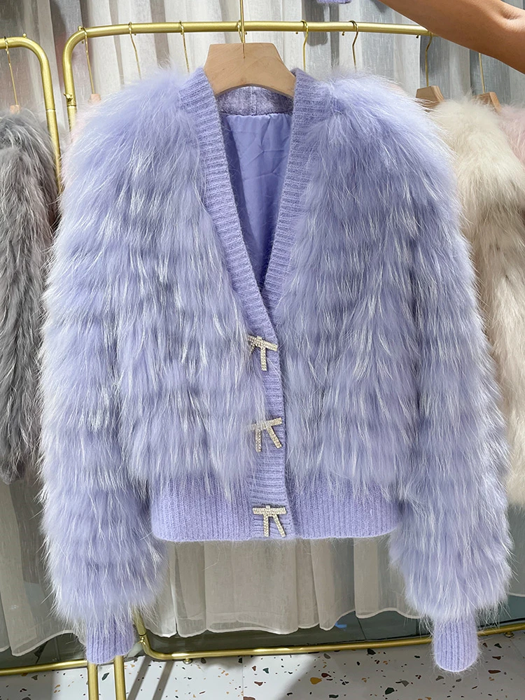 2023 Ladies luxury Natural Fur Jacket V Neck real Raccoon Fur Warm Puff Sleeve Coat Women's fur Jacket New
2023 Ladies luxury Natural Fur Jacket V Neck real Raccoon Fur Warm Puff Sleeve Coat Women's fur Jacket New