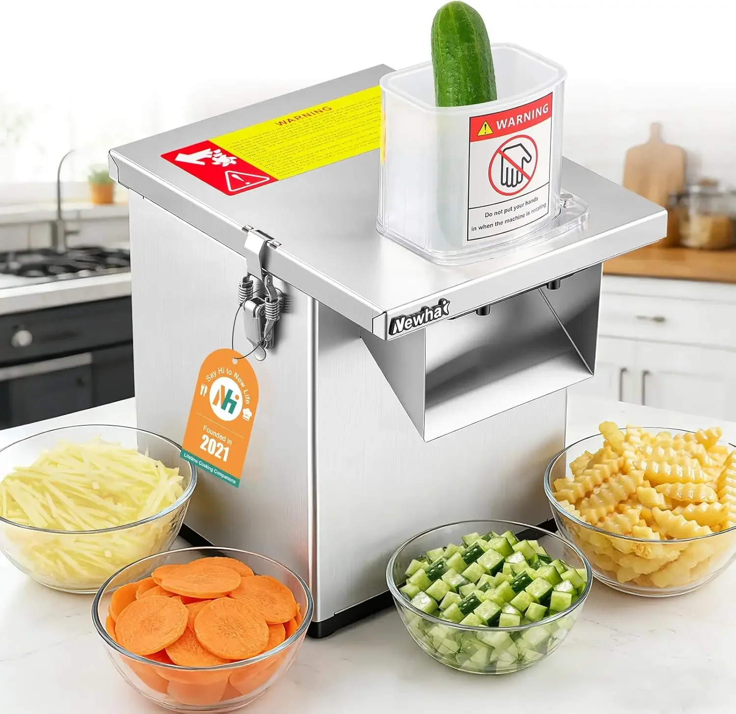4 in 1 Commercial Vegetable Processor Multifunctional Automatic Vegetable Slicer Dicer & Shredder Wavy Potato Cutter Machine 330
4 in 1 Commercial Vegetable Processor Multifunctional Automatic Vegetable Slicer Dicer & Shredder Wavy Potato Cutter Machine 330