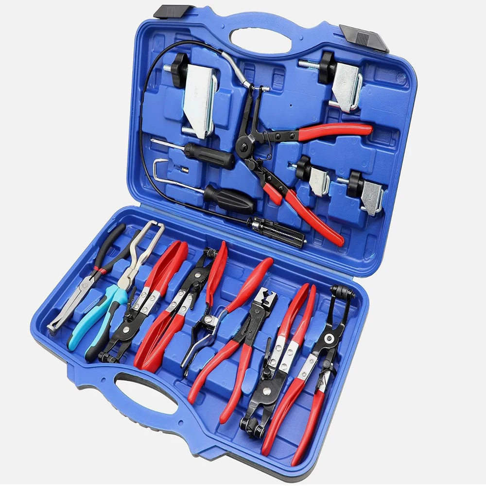 Набор инструментов для снятия хомута шланга, автомобильный нагреватель радиатора охлаждающей жидкости, водяной шланг, топливные линии с 2 электрическими плоскогубцами
Набор инструментов для снятия хомута шланга, автомобильный нагреватель радиатора охлаждающей жидкости, водяной шланг, топливные линии с 2 электрическими плоскогубцами