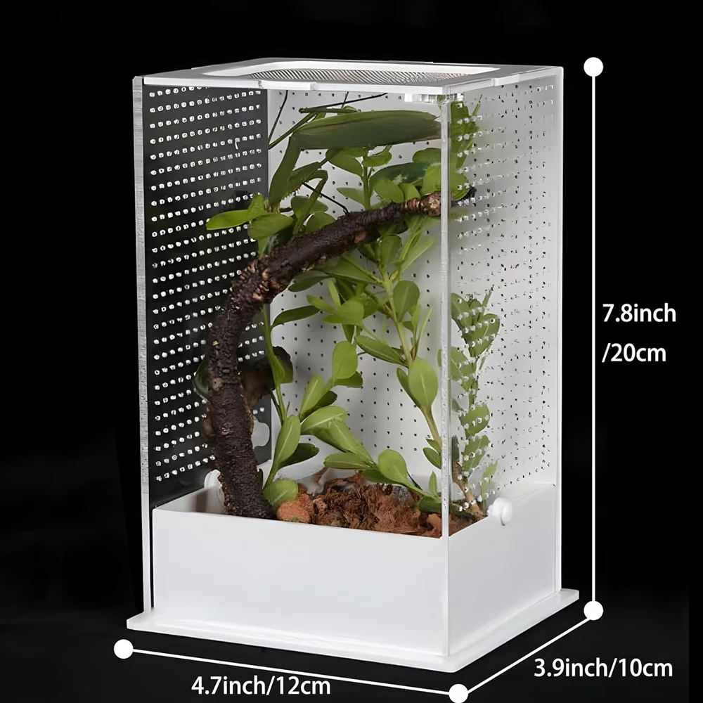 Reptile Breeding Box Breathable Lizard Kennel Amphibian Transparent Habitat Turtle Insect Hatching Container Magnetic Lid Door
Reptile Breeding Box Breathable Lizard Kennel Amphibian Transparent Habitat Turtle Insect Hatching Container Magnetic Lid Door