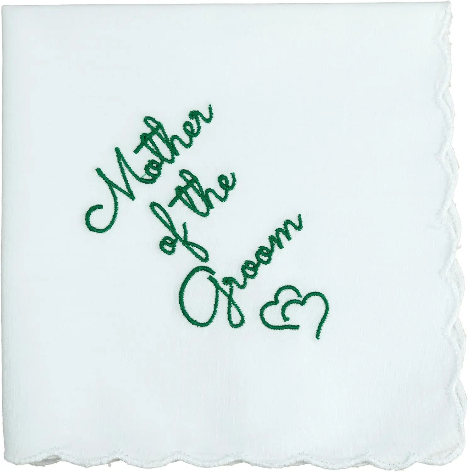 Scalloped Cotton Handkerchief for Mother of Bride & Groom, Gift Box & Card
Scalloped Cotton Handkerchief for Mother of Bride & Groom, Gift Box & Card