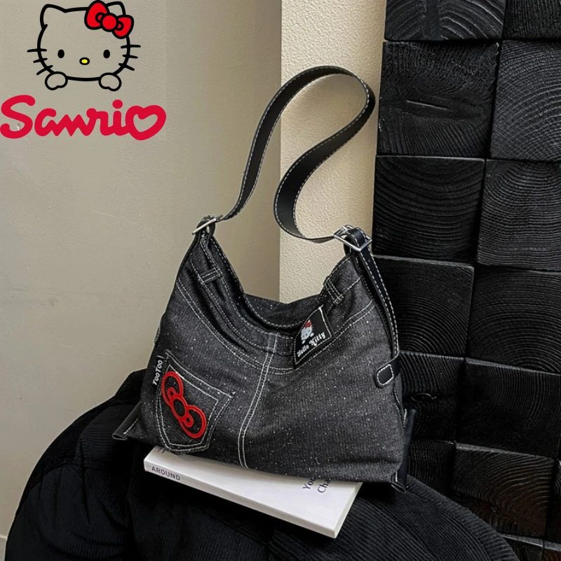 Hellokitty, новинка 2026, женская сумка, модная джинсовая сумка высокого качества для девочек, универсальная сумка через плечо с героями мультфильмов, большая вместительная сумка на плечо
Hellokitty, новинка 2026, женская сумка, модная джинсовая сумка высокого качества для девочек, универсальная сумка через плечо с героями мультфильмов, большая вместительная сумка на плечо