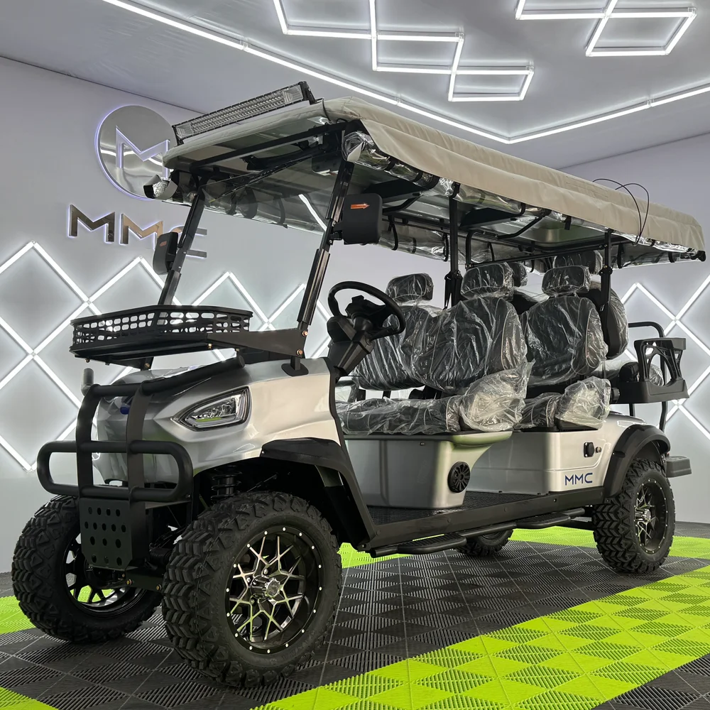 2025 MMC Hot Sale Off Road Street Legal 48V 72V Lithium Battery Golf Buggy 4 6 Seater Electric Golf Cart
2025 MMC Hot Sale Off Road Street Legal 48V 72V Lithium Battery Golf Buggy 4 6 Seater Electric Golf Cart