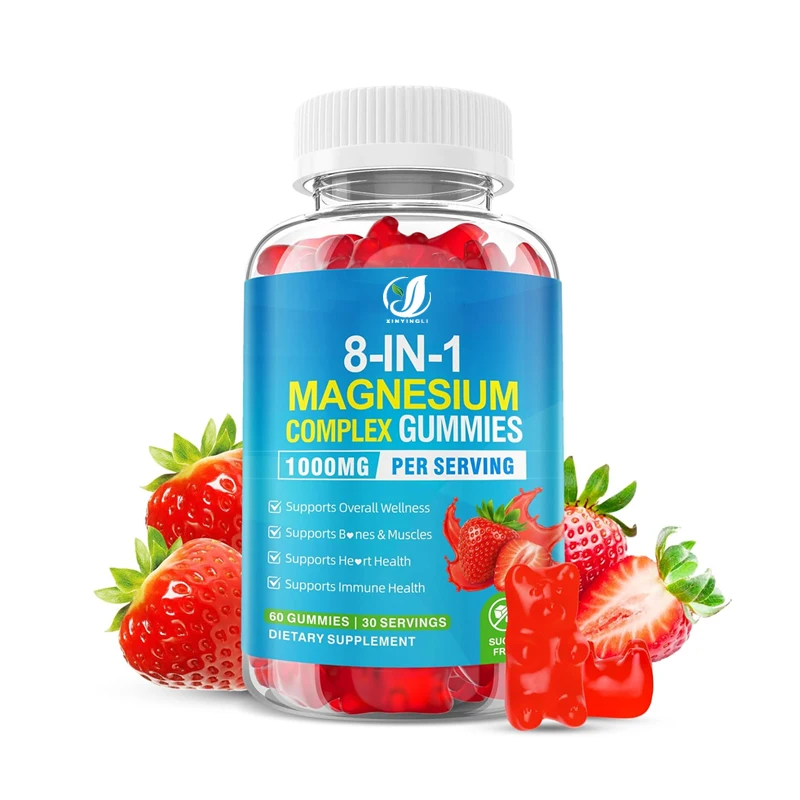 Magnesium Compound Soft Candy 8-in-1, Magnesium Glycine, Citric Acid, Malic Acid, Taurine, Used for Bones, Muscles, Health
Magnesium Compound Soft Candy 8-in-1, Magnesium Glycine, Citric Acid, Malic Acid, Taurine, Used for Bones, Muscles, Health