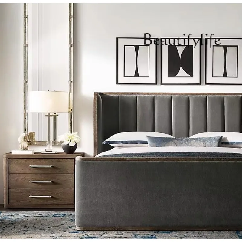 American French retro solid wood bedroom bedside table modern simple edge Italian light luxury edge cabinet
American French retro solid wood bedroom bedside table modern simple edge Italian light luxury edge cabinet