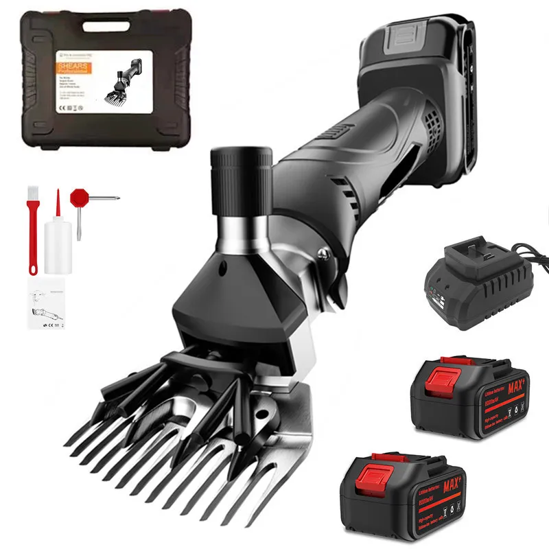 Wireless Electric Wool Shears 6 Speed 13 Teeth Pet Grooming Machine for Goat Horse Sheep - Hair Scissors Compatible with 18V
Wireless Electric Wool Shears 6 Speed 13 Teeth Pet Grooming Machine for Goat Horse Sheep - Hair Scissors Compatible with 18V