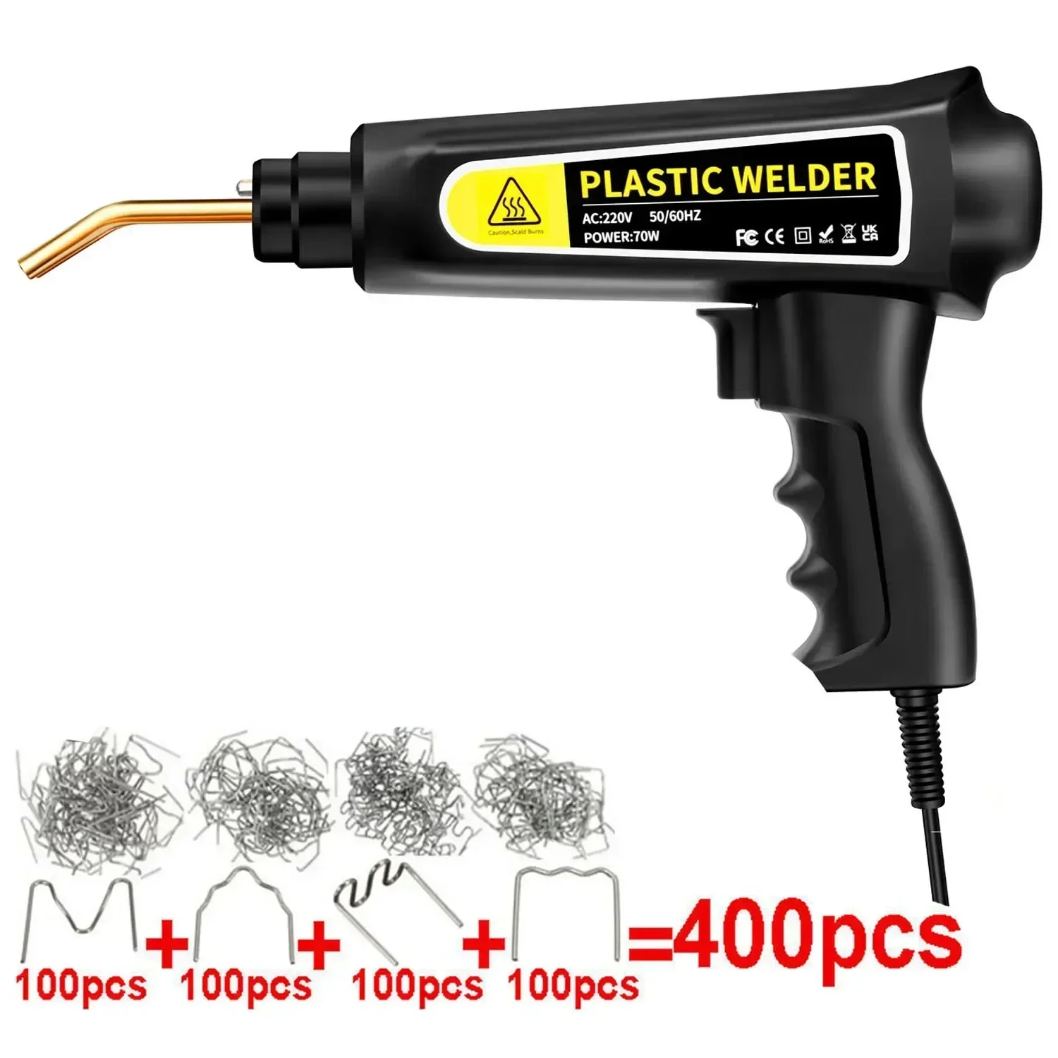 70 Вт горячие степлеры, сварочный аппарат для пластмасс, автомобильный инструмент, сварочный пистолет из ПВХ, паяльник для пластика, комплект для ремонта автомобильного бампера для мастерской
70 Вт горячие степлеры, сварочный аппарат для пластмасс, автомобильный инструмент, сварочный пистолет из ПВХ, паяльник для пластика, комплект для ремонта автомобильного бампера для мастерской