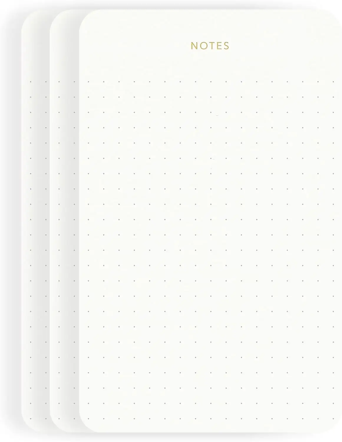 Elegant Desk Notepads for Professionals, Gold Foiled Dotted Layout, 3 Pack, 225 Sheets, Eco-Friendly FSC Certified
Elegant Desk Notepads for Professionals, Gold Foiled Dotted Layout, 3 Pack, 225 Sheets, Eco-Friendly FSC Certified