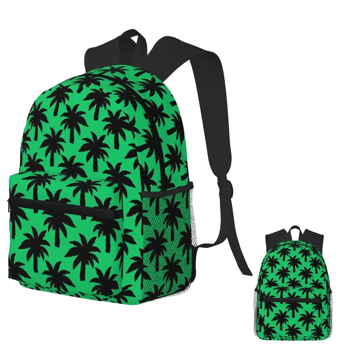 Green Black Tropical Palm Tree Silhouette Student Backpack School Bag Hiking Travel Daypack for Boys Girls Bookbag Shoulder Bags 
Green Black Tropical Palm Tree Silhouette Student Backpack School Bag Hiking Travel Daypack for Boys Girls Bookbag Shoulder Bags