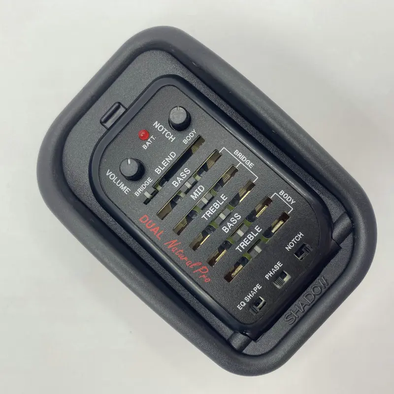 Acoustic Guitar Pickup Black Color EQ Equalizer Genuine Shadow DUAL Natural Pro Made in EU One Set Stock Items Black for Replace
Acoustic Guitar Pickup Black Color EQ Equalizer Genuine Shadow DUAL Natural Pro Made in EU One Set Stock Items Black for Replace