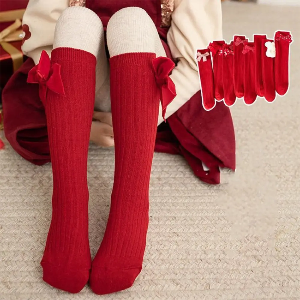 Чулки в полоску с красным бантом и медведем в горошек, детские гольфы в стиле Лолита JK, длинные чулки-трубы для девочек, Новый год
Чулки в полоску с красным бантом и медведем в горошек, детские гольфы в стиле Лолита JK, длинные чулки-трубы для девочек, Новый год