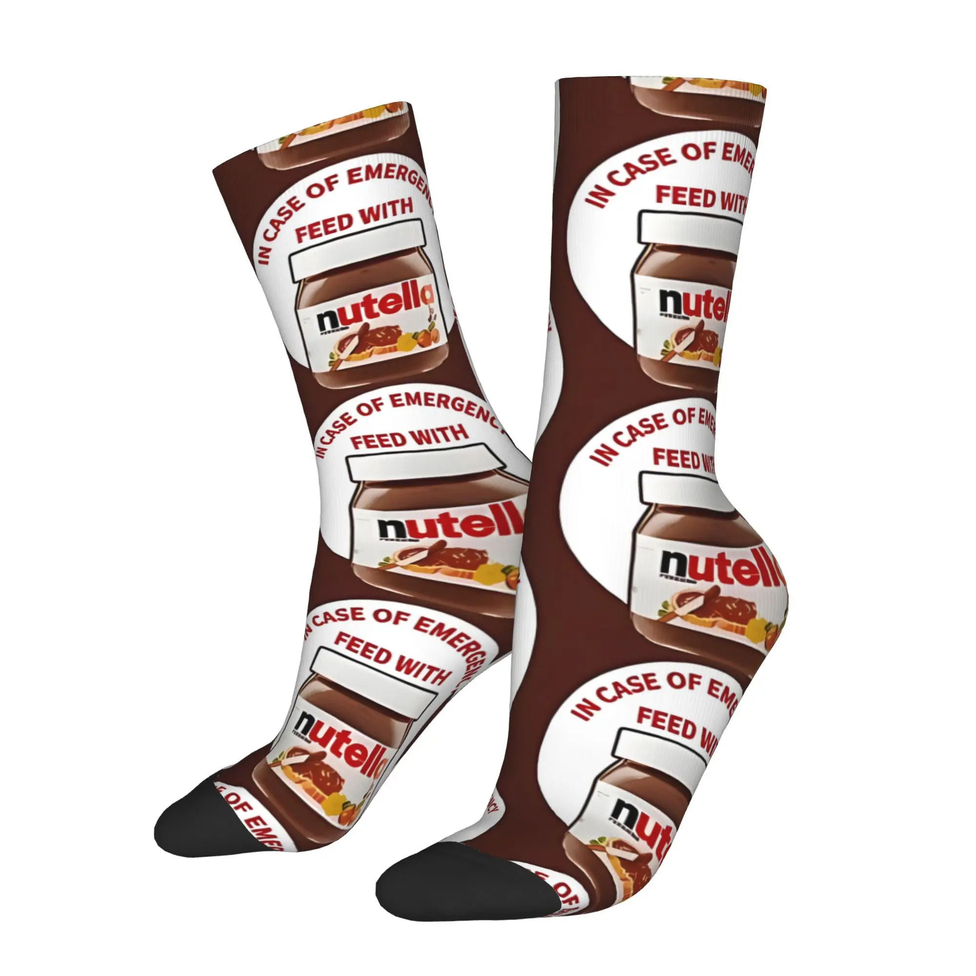 В аварийном подаре с модным мужским полиэстером Nutella Sock с принтом 
В аварийном подаре с модным мужским полиэстером Nutella Sock с принтом