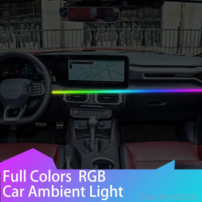 For Mustang Car LED Ambient Light 64 Color 110cm Full Colors RGB Car Remote Control Atmosphere Lamp
For Mustang Car LED Ambient Light 64 Color 110cm Full Colors RGB Car Remote Control Atmosphere Lamp