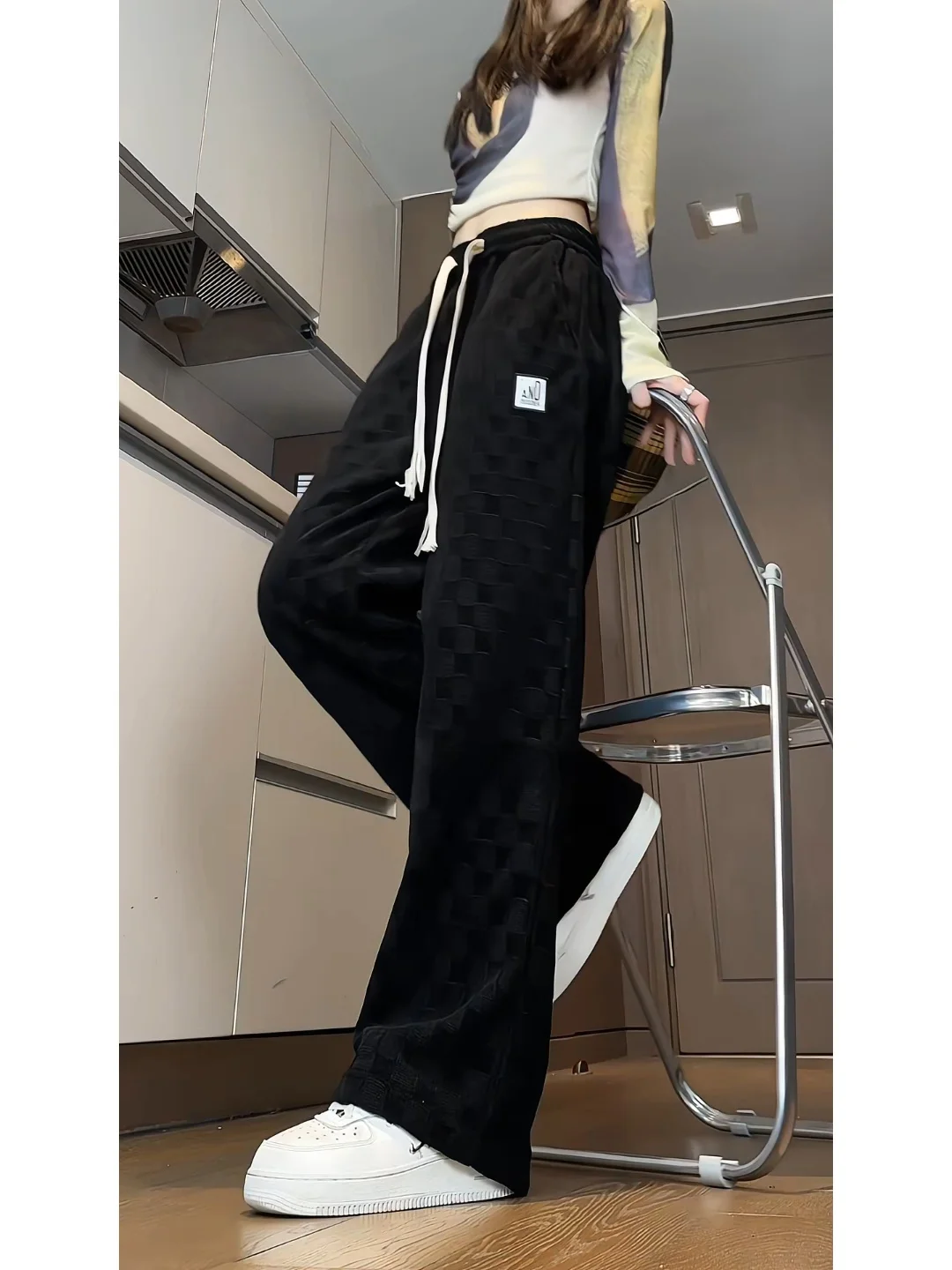 Men's Winter Thiened Fce Plaid Cotton Velvet Straight Leg Loose Casual Trousers Drapey Wide Leg Pants American Casual Sle
Men's Winter Thiened Fce Plaid Cotton Velvet Straight Leg Loose Casual Trousers Drapey Wide Leg Pants American Casual Sle