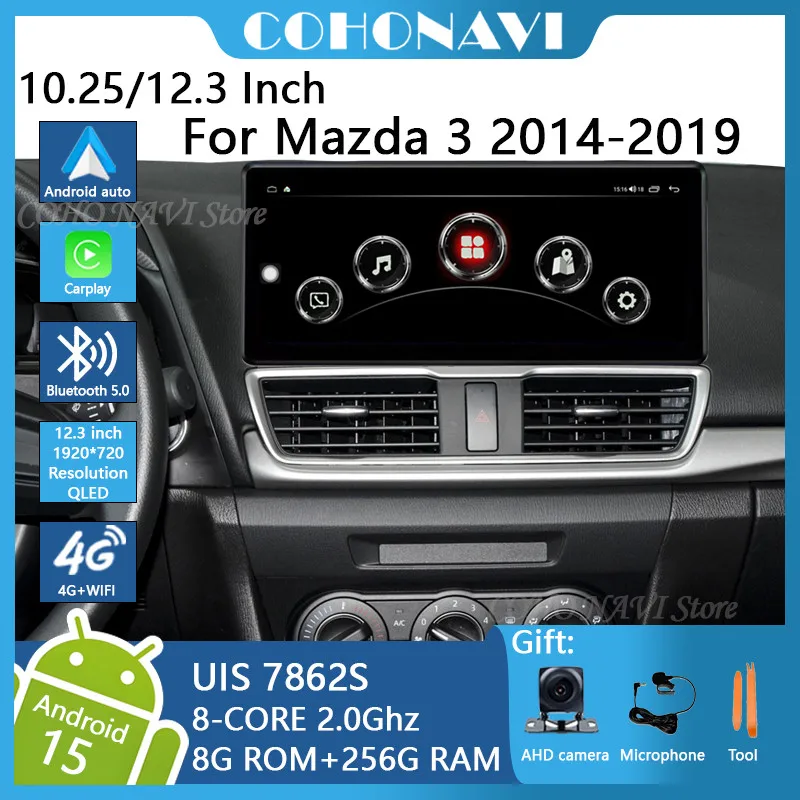 Автомобильный радиоприемник COHO для Mazda 3 2014-2019, мультимедийный плеер, навигация GPS, DVD, стерео, android 256, 8 + 1920G, Восьмиядерный, разрешение 720 *
Автомобильный радиоприемник COHO для Mazda 3 2014-2019, мультимедийный плеер, навигация GPS, DVD, стерео, android 256, 8 + 1920G, Восьмиядерный, разрешение 720 *