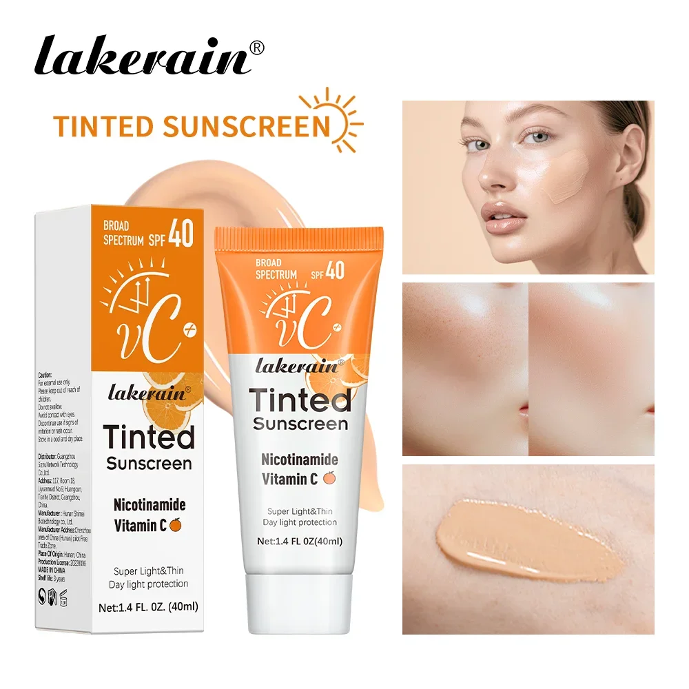 SPF40 Тонированный увлажняющий солнцезащитный крем VC для защиты кожи, освежающий солнцезащитный крем для макияжа, УФ-антивозрастной солнцезащитный крем
SPF40 Тонированный увлажняющий солнцезащитный крем VC для защиты кожи, освежающий солнцезащитный крем для макияжа, УФ-антивозрастной солнцезащитный крем